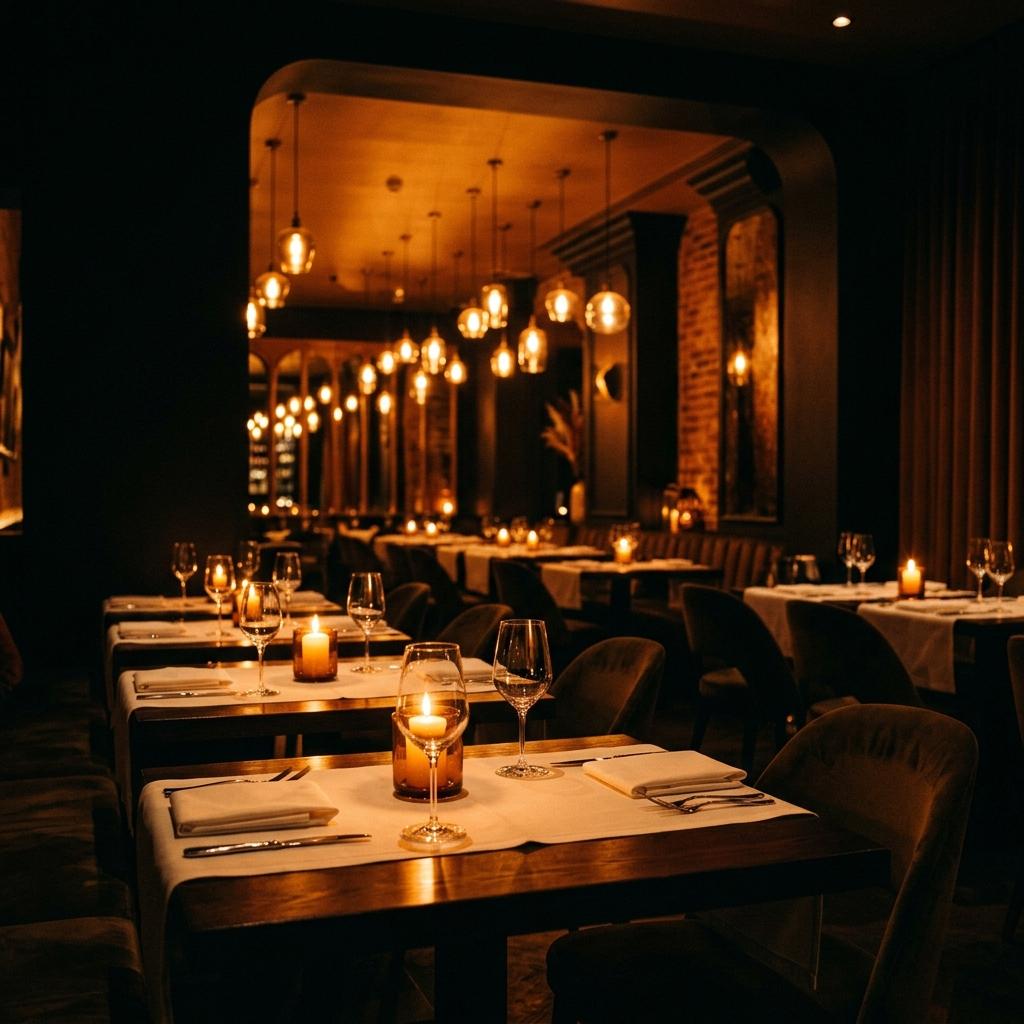 Upscale restaurant interior — WalkIn Digital client
